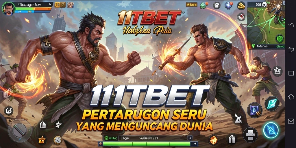 Tampilan gameplay seru dalam pertarungan 11TBET.