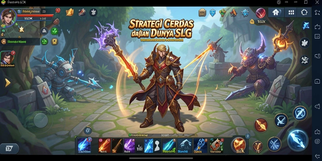 Screenshot gameplay 33ZK dengan strategi SLG yang mendebarkan.