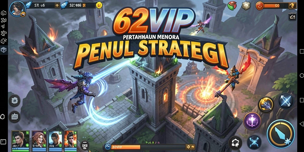 Screenshot yang menunjukkan aksi seru dalam gameplay Tower Defense.