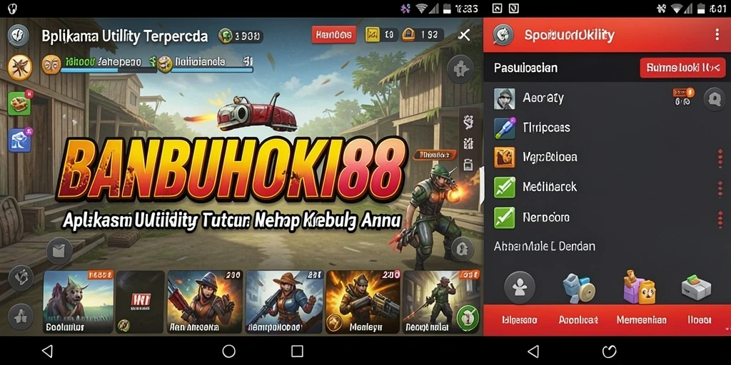 Tampilan utama BANBUHOKI88 dengan fitur Utility yang menarik.