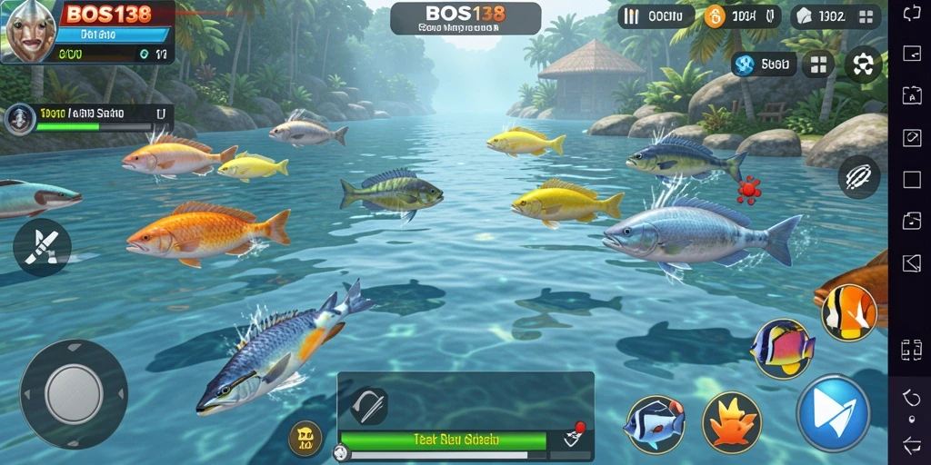 Tampilan gameplay BOS138 menembak ikan yang seru dan penuh aksi.
