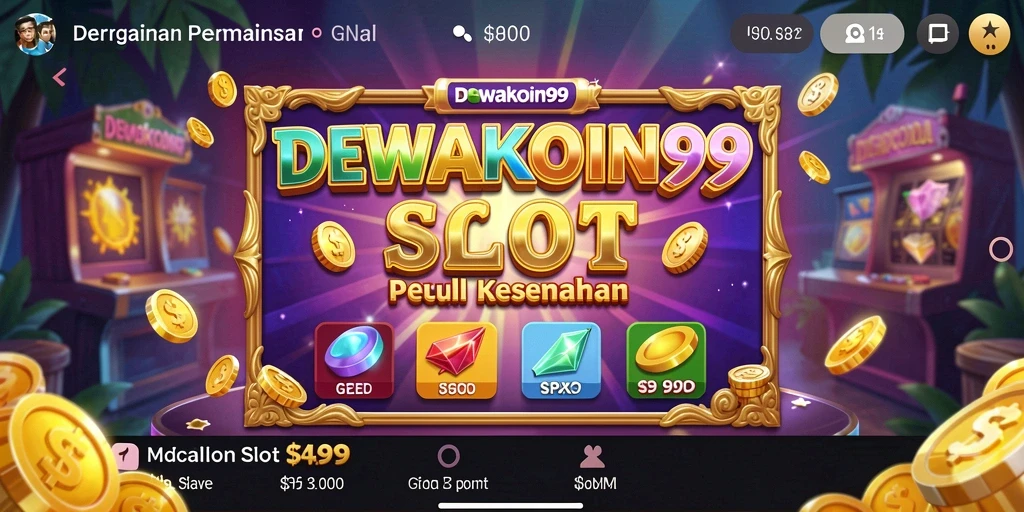 Tampilan gameplay Slot DEWAKOIN99 yang mengesankan dan menarik.