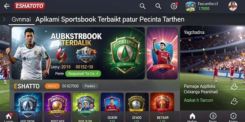 Tangkapan layar ESHATOTO menampilkan pengalaman taruhan olahraga yang mendebarkan.