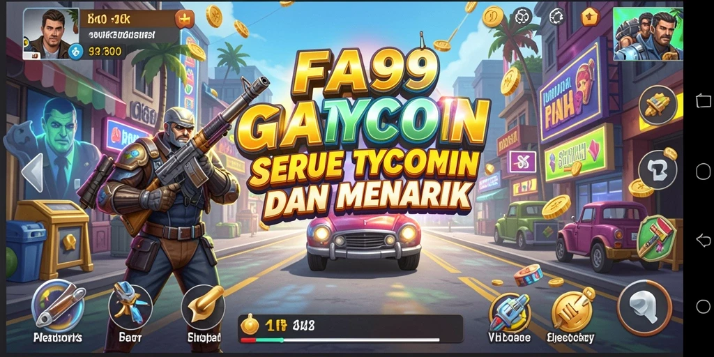 Gameplay Tycoon yang seru dan mendebarkan dari FA99.