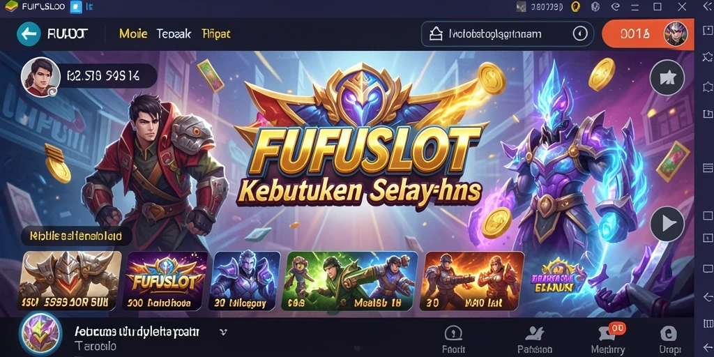 Tampilan antarmuka utama FUFUSLOT yang intuitif dan berfungsi.