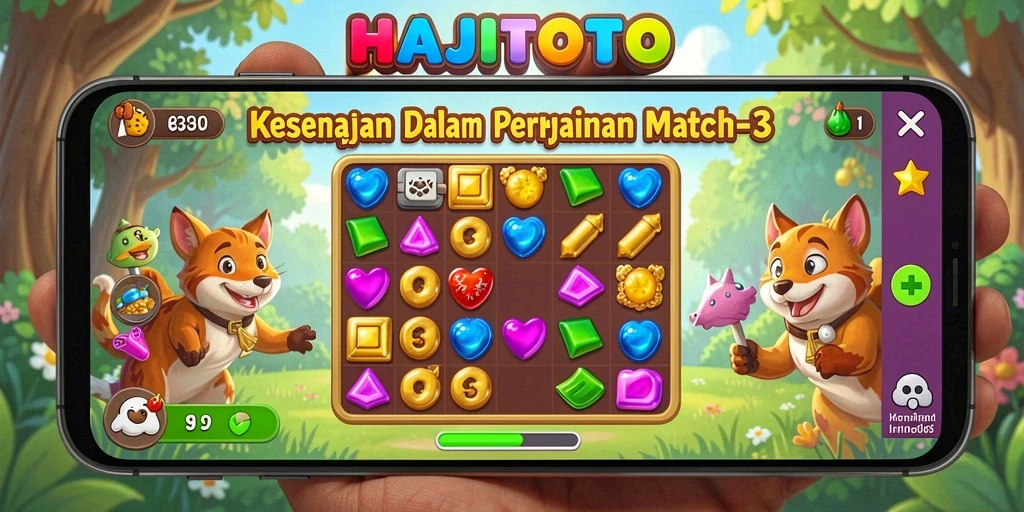 Gameplay seru di HAJITOTO dengan elemen berwarna-warni.