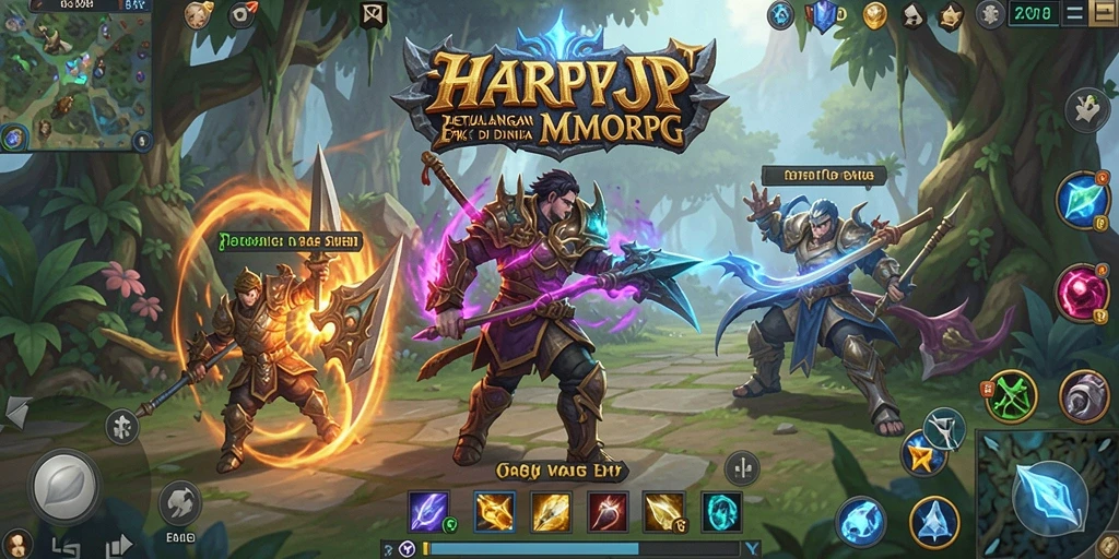 Tampilan gameplay MMORPG yang menakjubkan di HARAPJP.