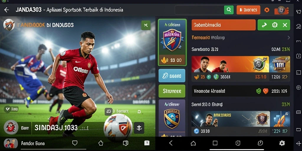Tampilan screenshot JANDA303 menampilkan antarmuka taruhan olahraga yang interaktif.