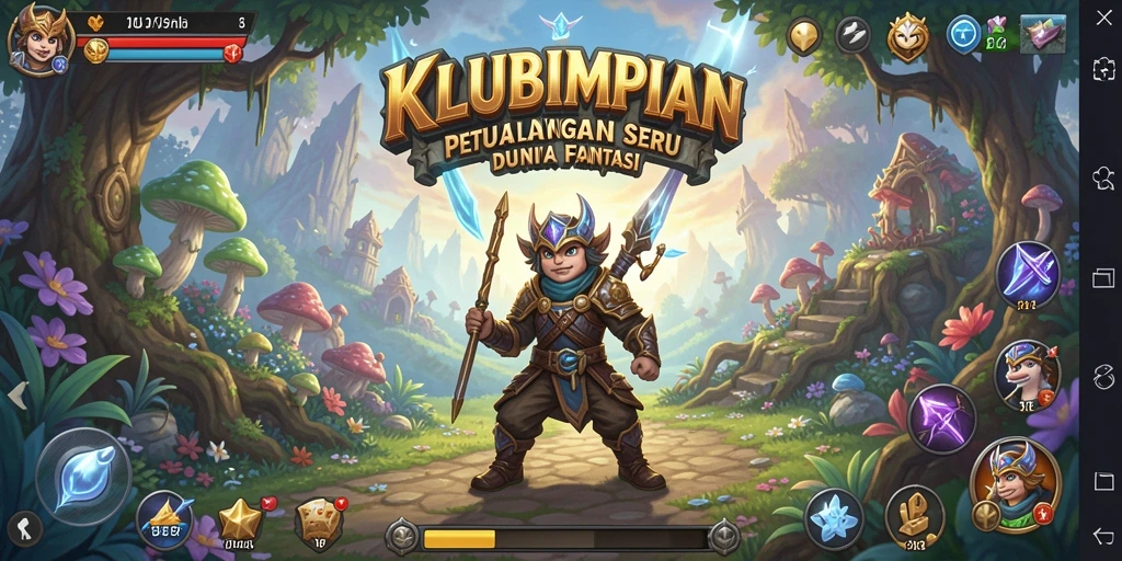 Gameplay seru dan penuh tantangan dalam KLUBIMPIAN.