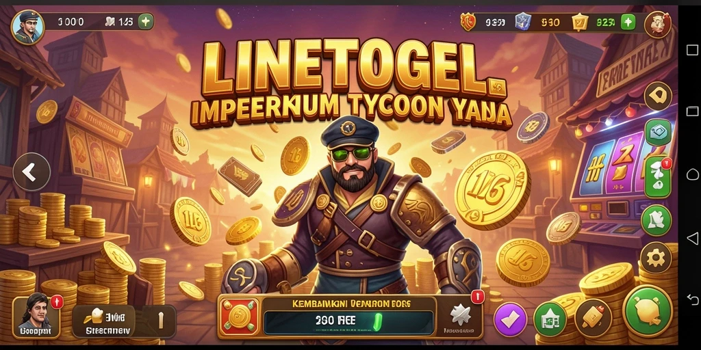 Tampilan gameplay <strong>LINETOGEL</strong> yang menarik dengan berbagai elemen bisnis.