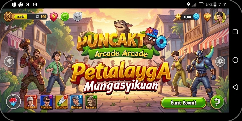 Tampilan gameplay menarik dari PUNCAKTOTO dengan tantangan seru.