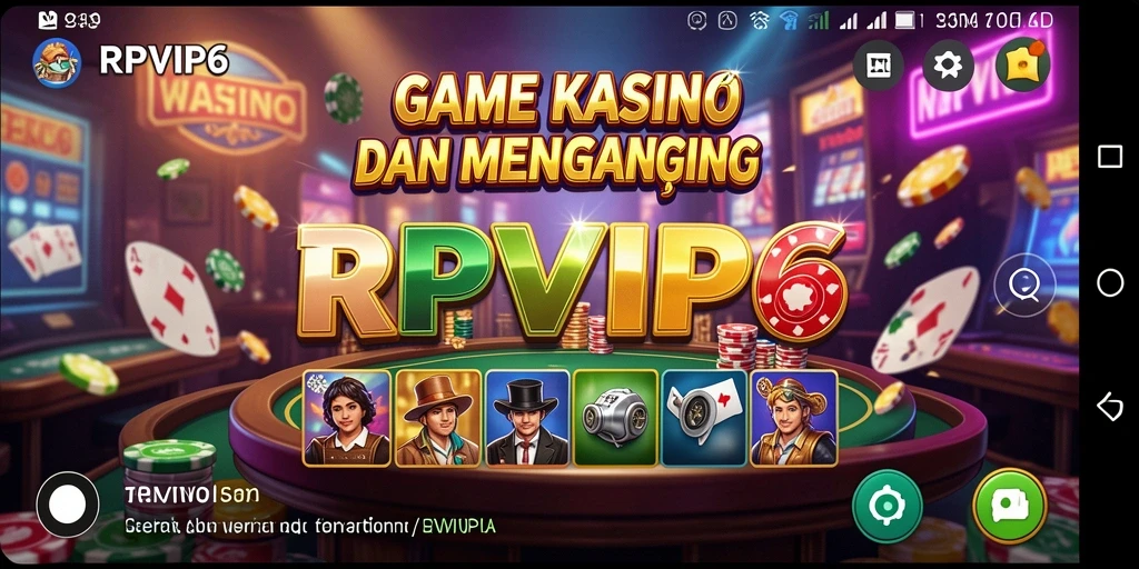 Screenshot gameplay RPVIP6 menampilkan suasana Kasino yang mengasyikkan.