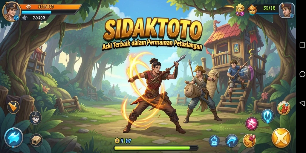 Screenshot permainan SIDAKTOTO menampilkan aksi mendebarkan dan grafika yang menawan.