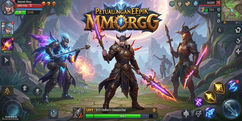 Tampilan gameplay UH77 yang epik dan menarik.